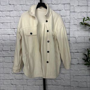 Cream Oversized Shacket